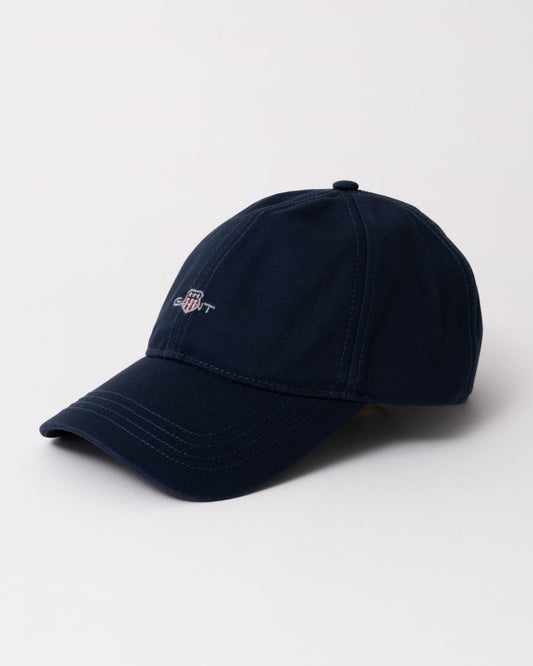 GANT Mens Shield Cotton Twill Cap - 410 Marine