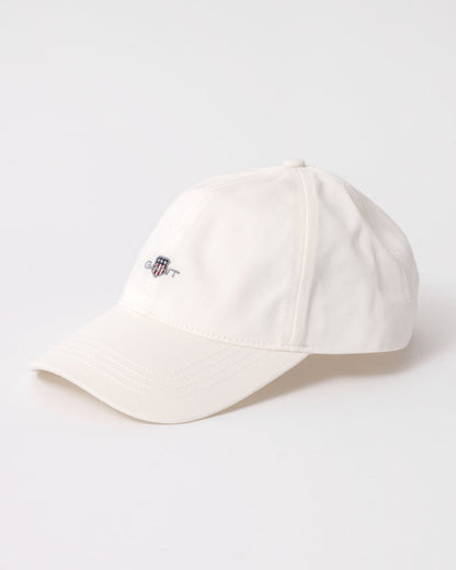 GANT Mens Shield Cotton Twill Cap - 113 Eggshell
