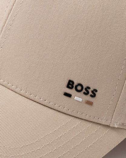 BOSS Orange Zed Stripe Mens Baseball Cap - Light Beige 275
