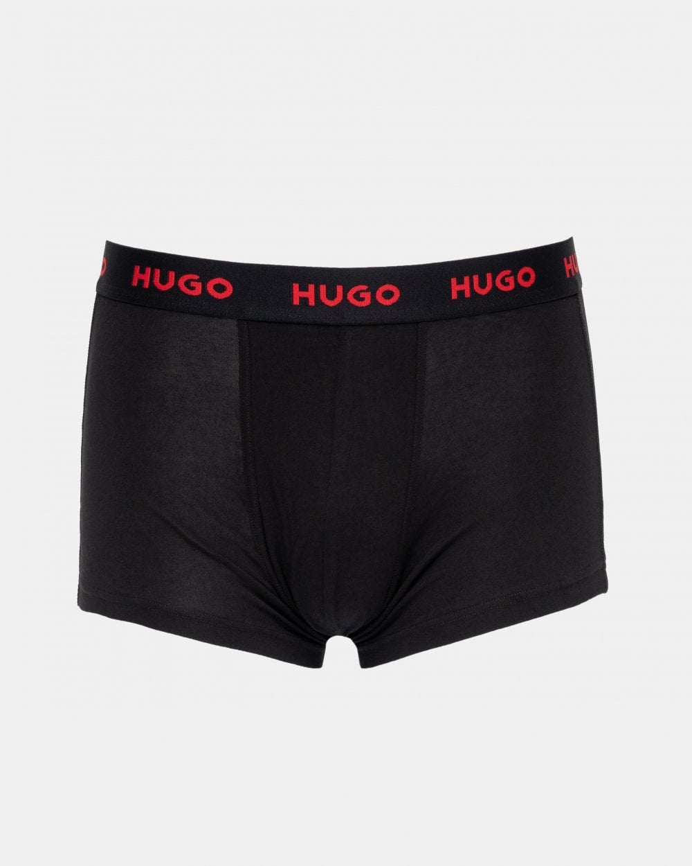 HUGO 3-Pack Mens Trunks with Coloured Waistbands - Black 010