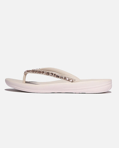 FitFlop Womens iQushion Multi-Crystal Ergonomic Flip-Flops