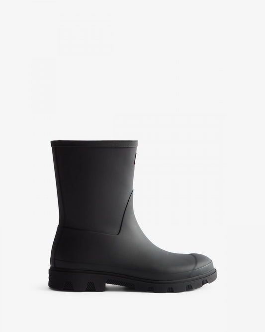Hunter Downpour Mens Short Boot - Black
