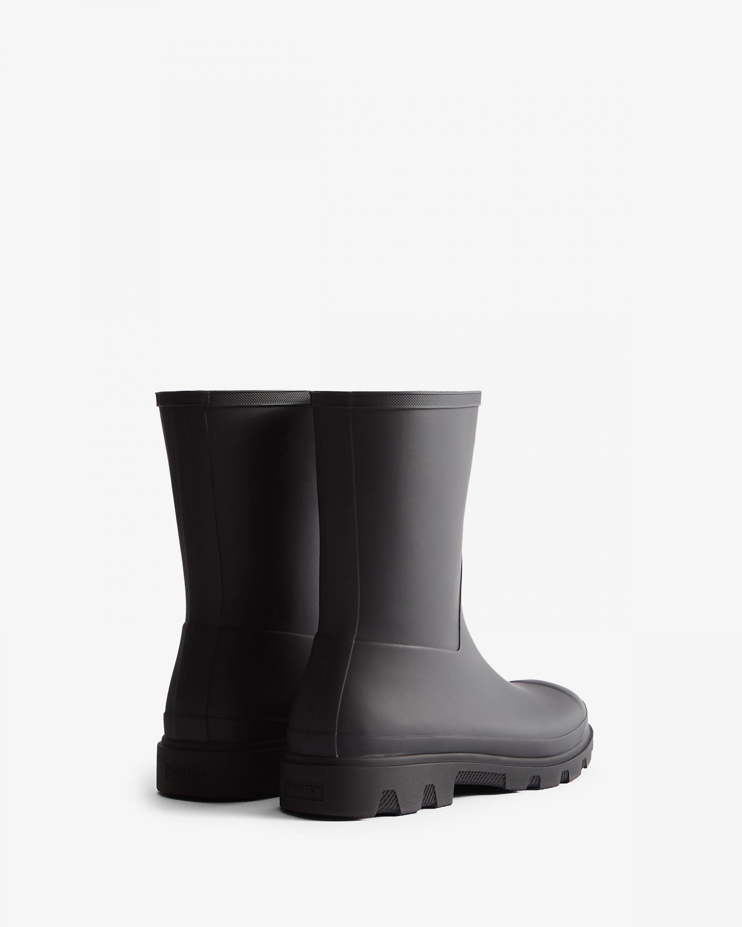 Hunter Downpour Mens Short Boot - Black