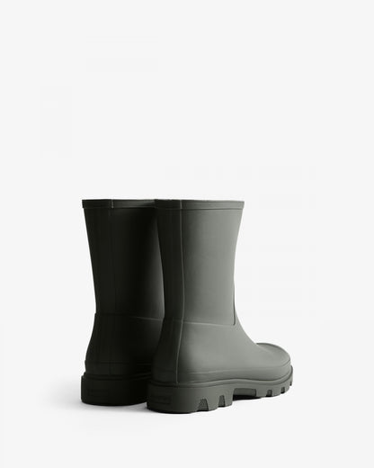 Hunter Downpour Mens Short Boot - Dark Olive