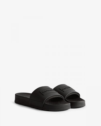 Hunter Unisex Core Embossed Silicone Slider - Black