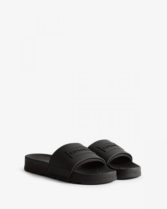 Hunter Unisex Core Embossed Silicone Slider - Black