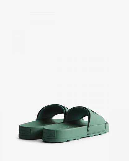 Hunter Unisex Core Embossed Silicone Slider - Hunter Green
