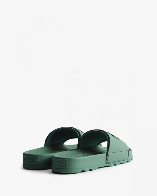 Hunter Unisex Core Embossed Silicone Slider - Hunter Green