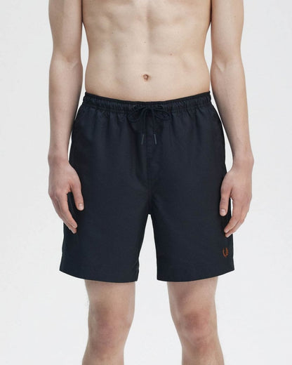 Fred Perry Mens Classic Swim Shorts - Navy/Cinnamon Y31