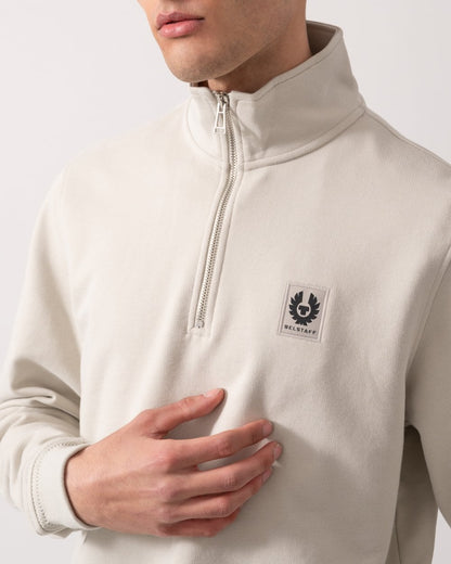 Belstaff Quarter Zip Sweatshirt - Stone Beige