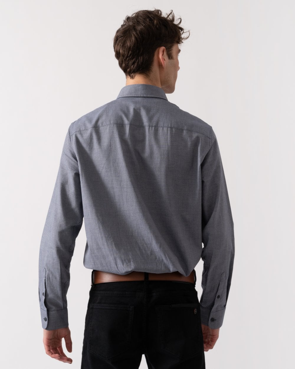 Armani Exchange Armani Exchange Mens Long Sleeve Button-Down Shirt