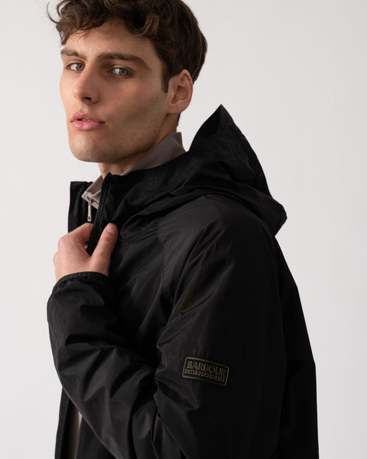Barbour International Porter Mens Showerproof Jacket - Black