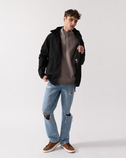 Barbour International Porter Mens Showerproof Jacket - Black