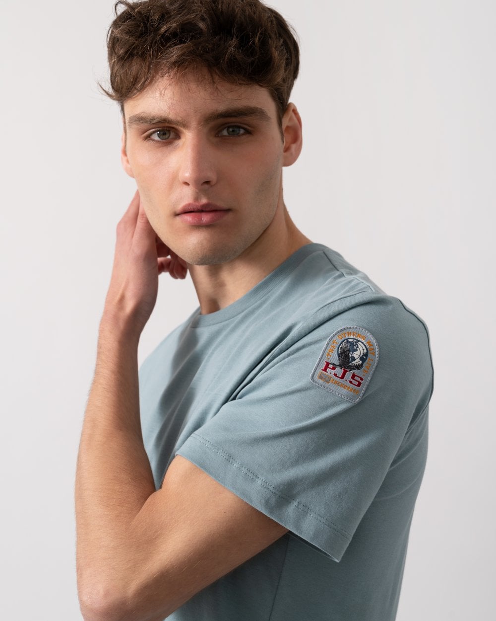 Parajumpers Shispare Tee Mens T-Shirt - Smoke Blue 0323