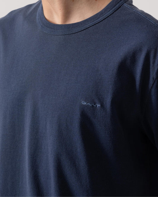 Gant Mens Short Sleeve Sunfaded T-Shirt - 423 Persian Blue