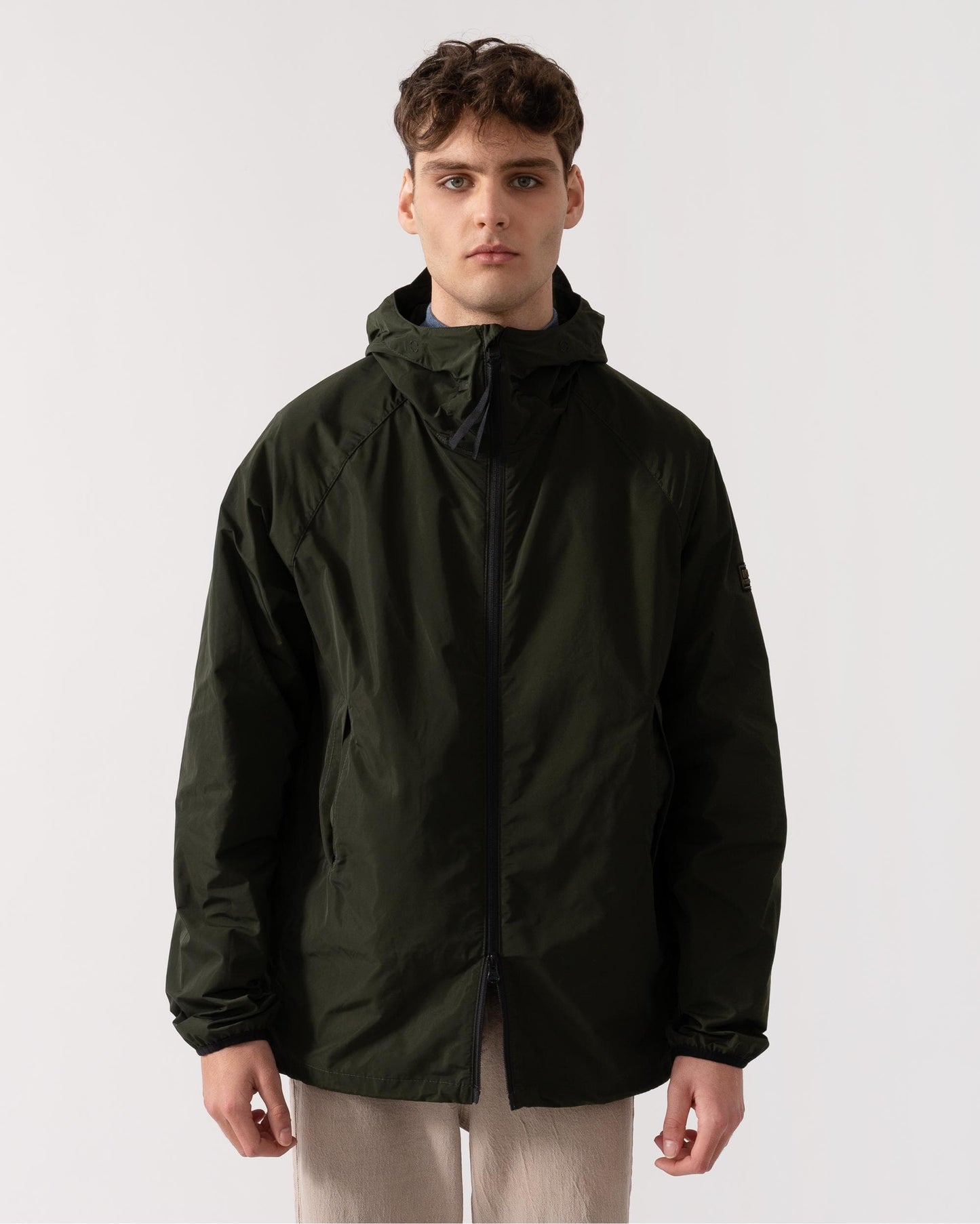 Barbour International Porter Mens Showerproof Jacket - Sage