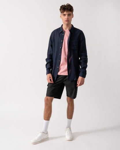 PS Paul Smith Mens Long Sleeve Tailored  Fit T-Shirt - 49 Very Dark Navy