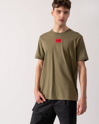 HUGO Diragolino212 Label Logo Mens T-Shirt