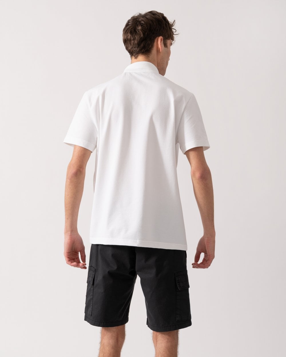 Lacoste Short Sleeved Mens Polo Shirt - White 001