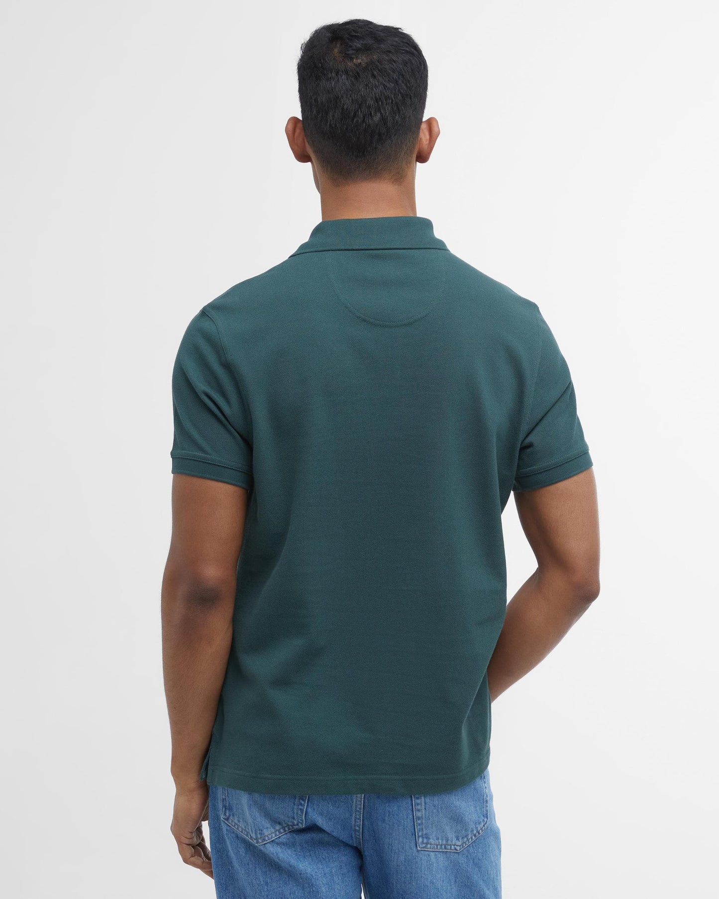 Barbour Tartan Pique Mens Polo S/S 25 - Green Gables