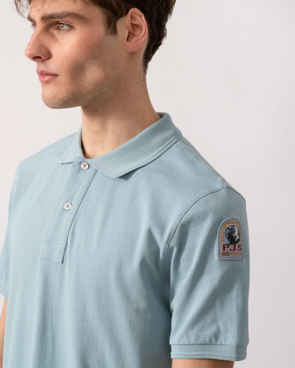 Parajumpers Gangapuma Mens Polo Shirt - Smoke Blue 0323
