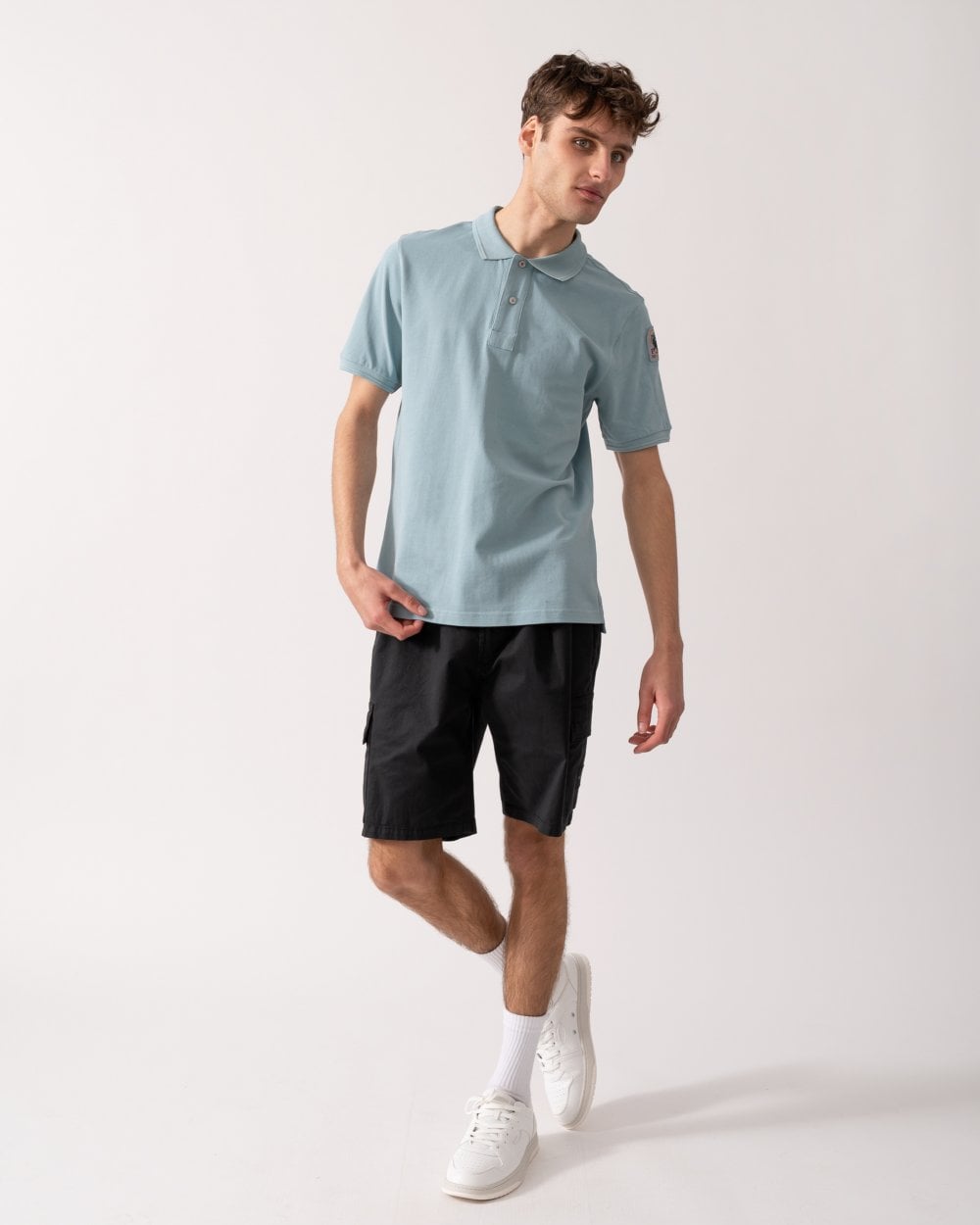 Parajumpers Gangapuma Mens Polo Shirt - Smoke Blue 0323