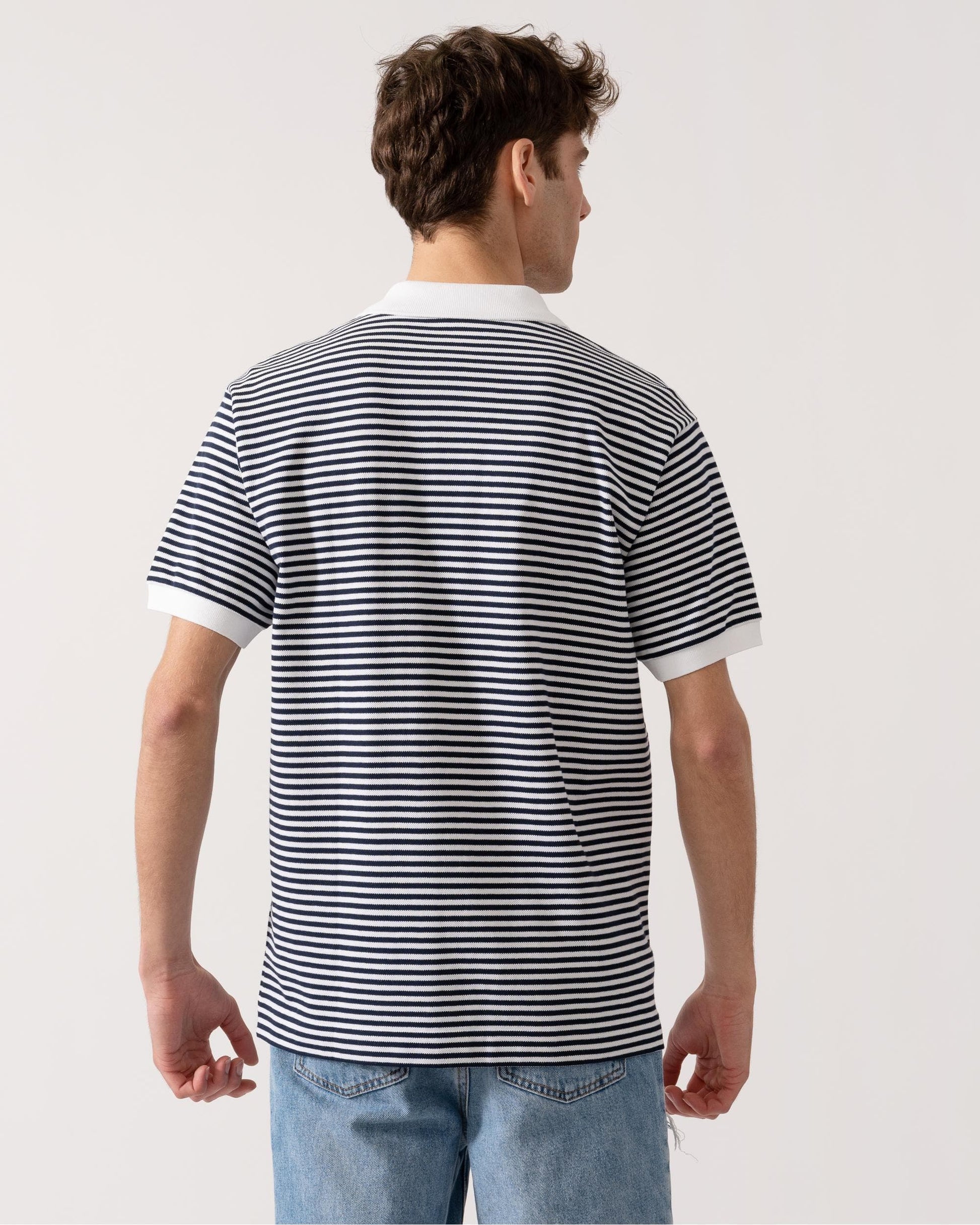 Lacoste Lacoste Striped Mens Polo Shirt