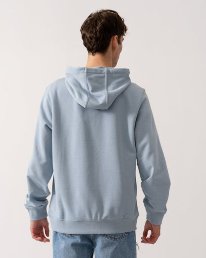 HUGO Daratschi214 Label Logo Mens Hoodie - Open Blue 483