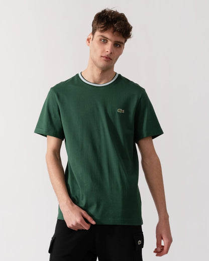 Lacoste Contrast Collar Mens T- Shirt