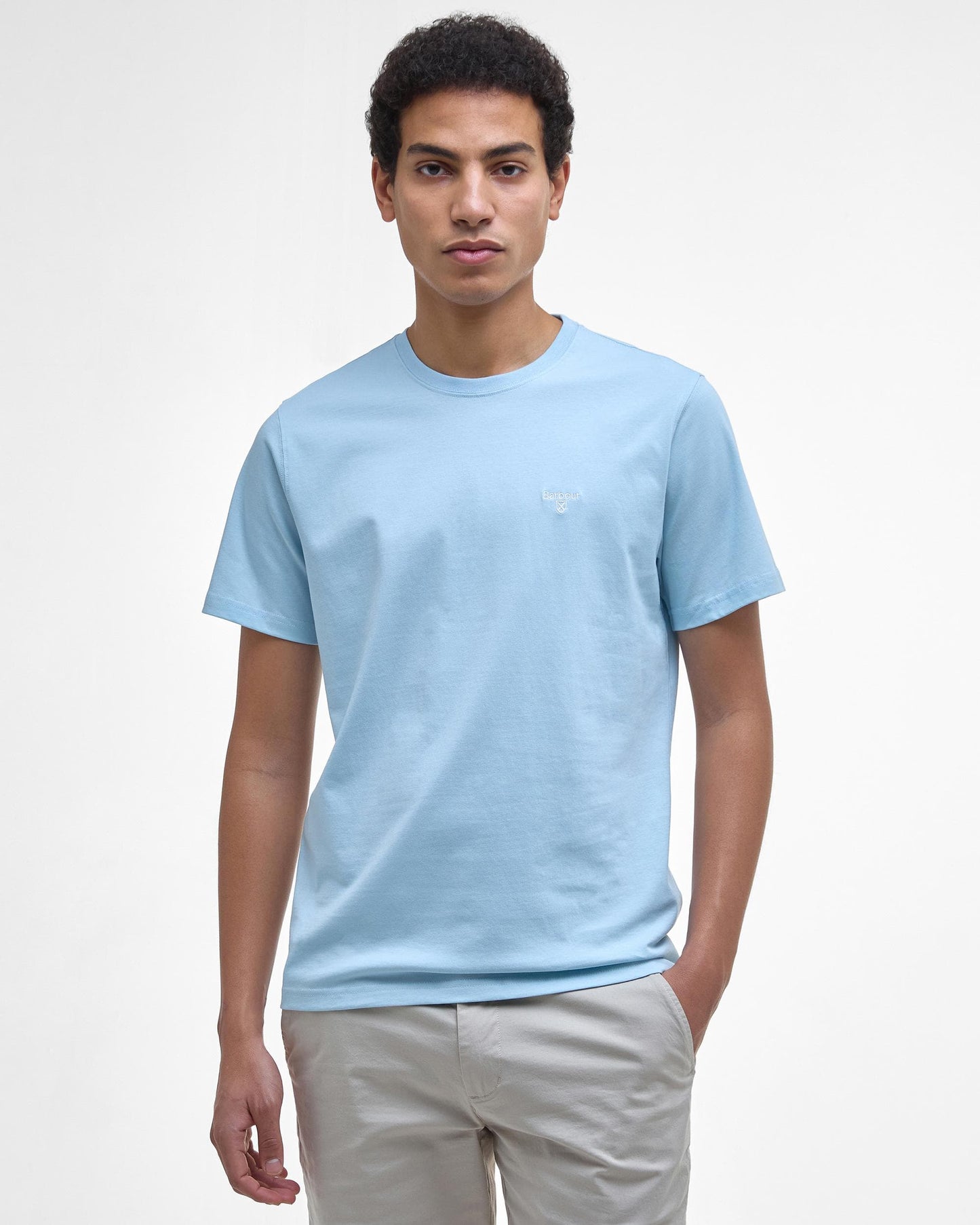 Barbour Sports Mens T-Shirt - Pale Sky