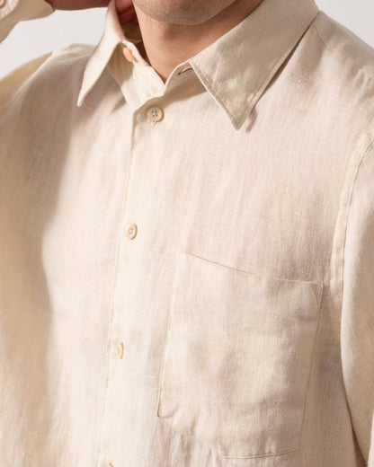 PS Paul Smith Mens Long Sleeve Tailored  Fit T-Shirt - 60 Light Beige