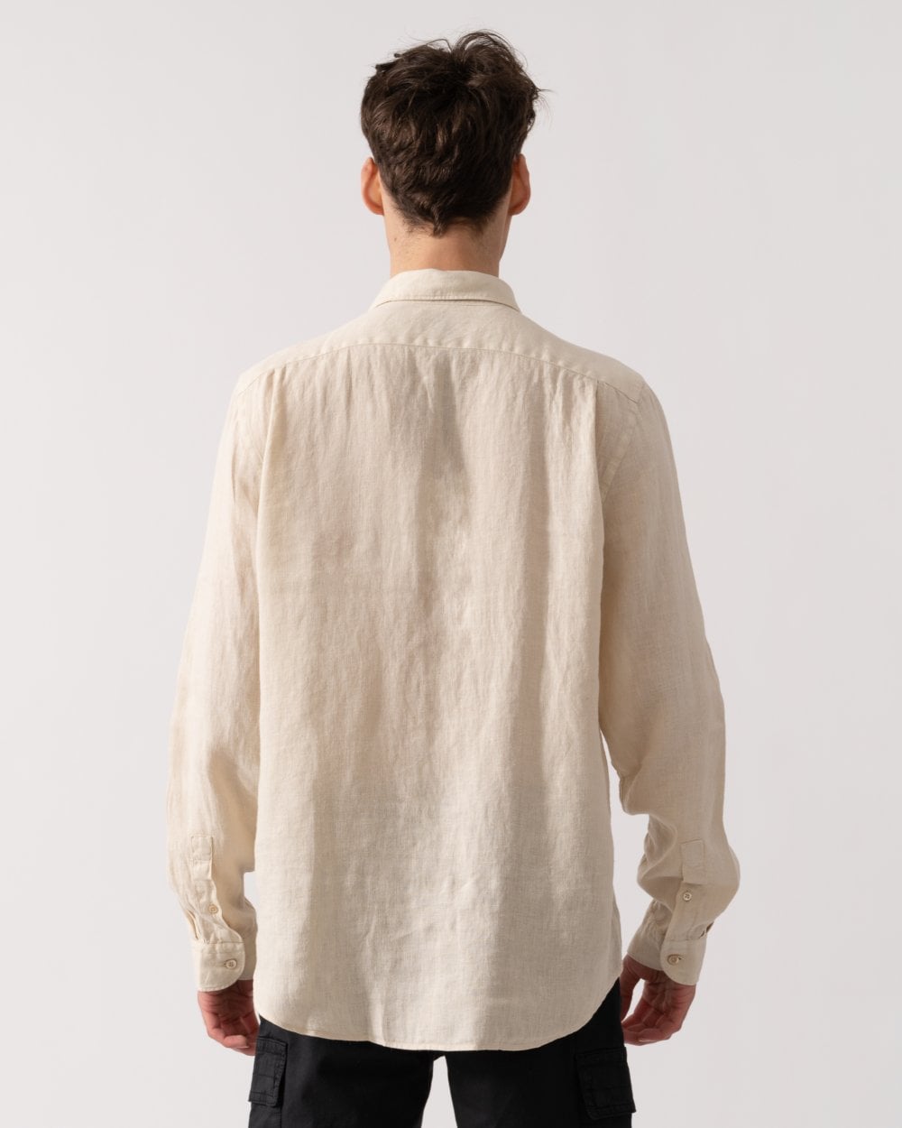 PS Paul Smith Mens Long Sleeve Tailored  Fit T-Shirt - 60 Light Beige