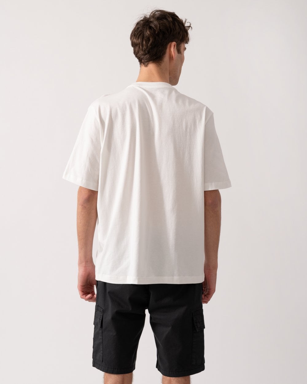 Armani Exchange Mens AX Diamond Logo T-Shirt - Off White U0009