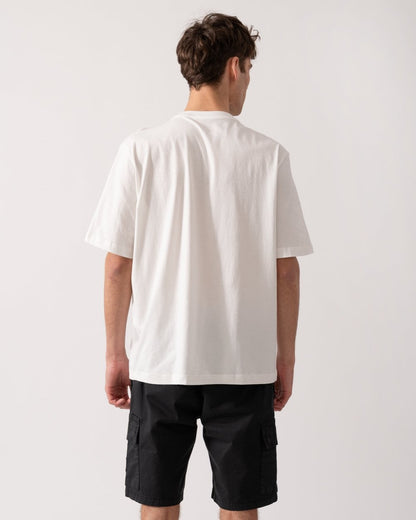 Armani Exchange Mens AX Diamond Logo T-Shirt - Off White U0009
