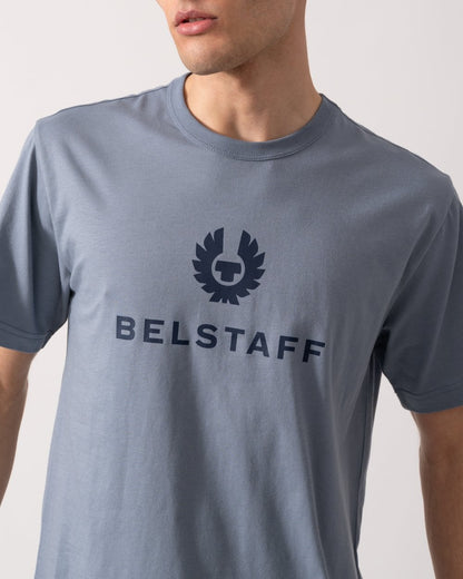 Belstaff Signature Mens T-Shirt - Blue Flint