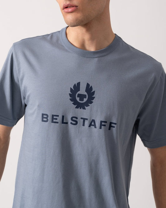 Belstaff Signature Mens T-Shirt - Blue Flint