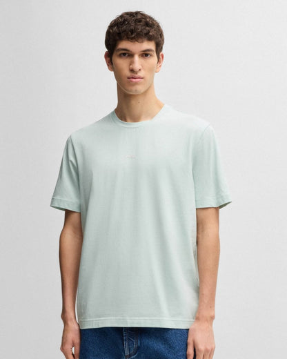 BOSS Orange TChup Mens Crew Neck Small Logo T-Shirt - Open Blue 474
