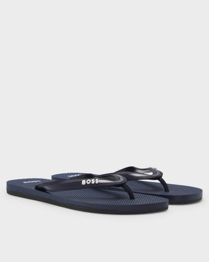 BOSS Orange Tracy Thong Mens Flip Flops - Dark Blue 405
