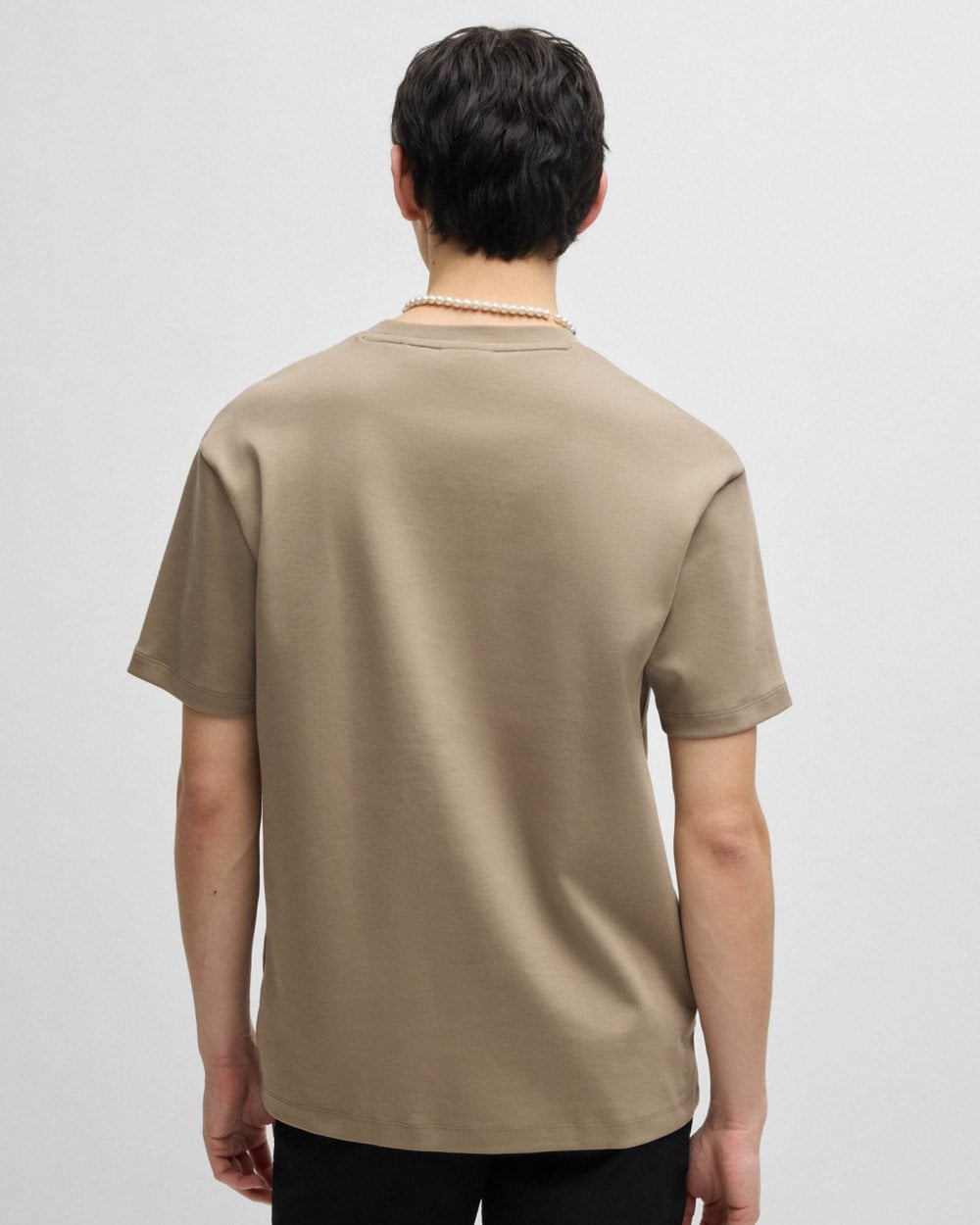 HUGO Dalile Mens T-Shirt - Medium Brown 219