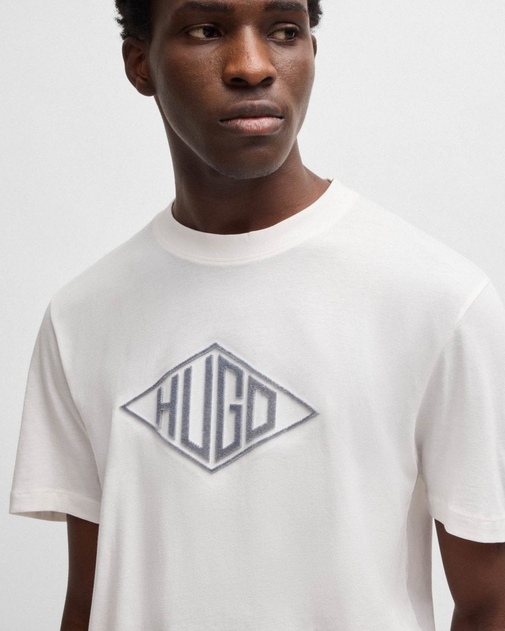 HUGO Dalendi Mens T-Shirt - Natural 102