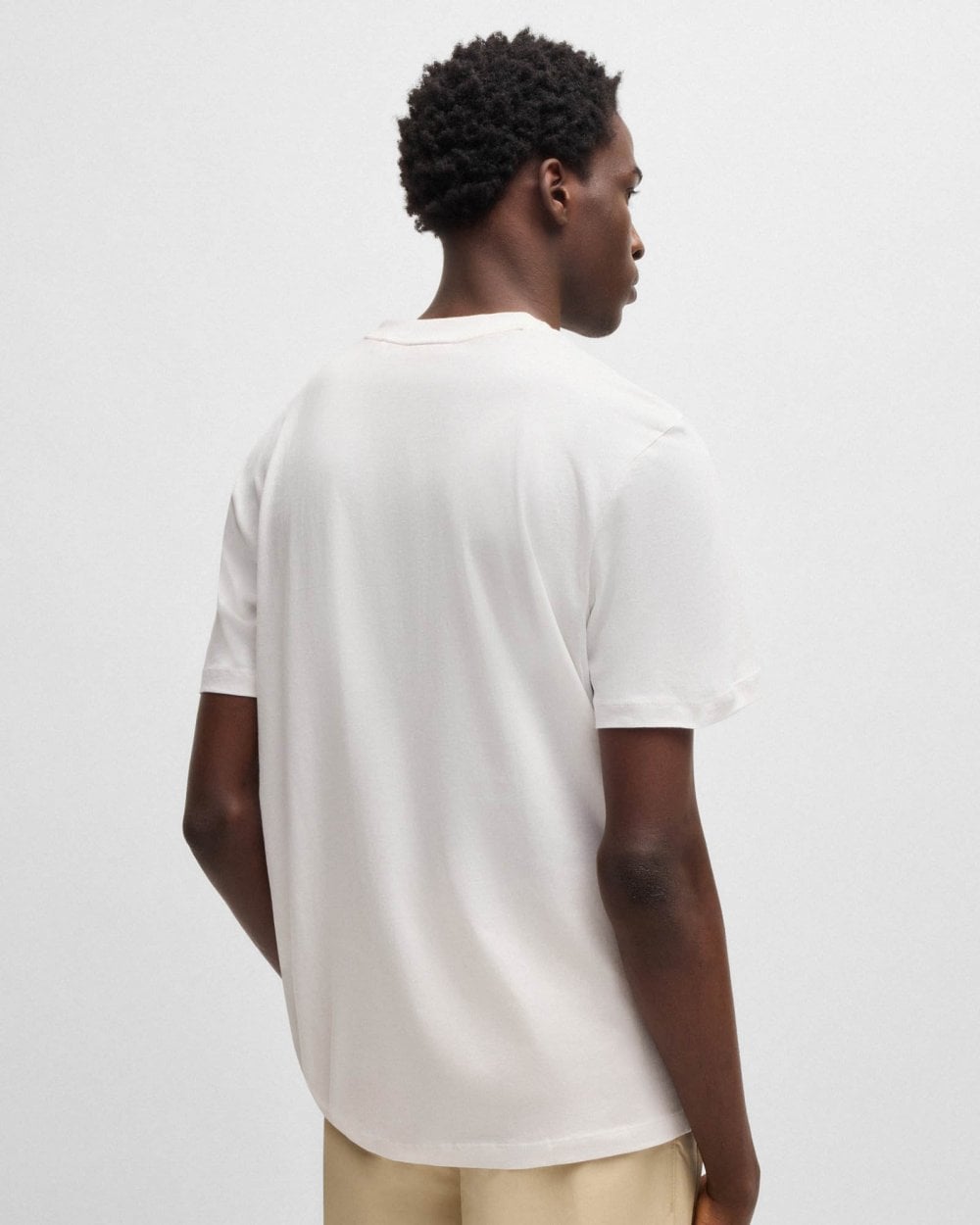 HUGO Dalendi Mens T-Shirt - Natural 102