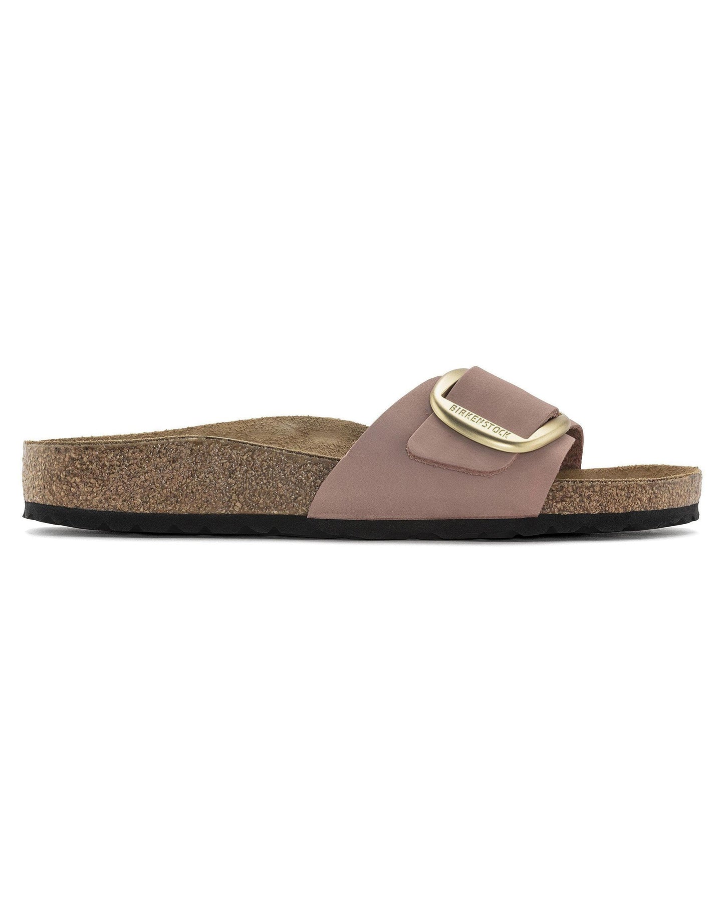 Birkenstock Madrid Big Buckle Womens Nubuck Leather Sandals - Old Rose
