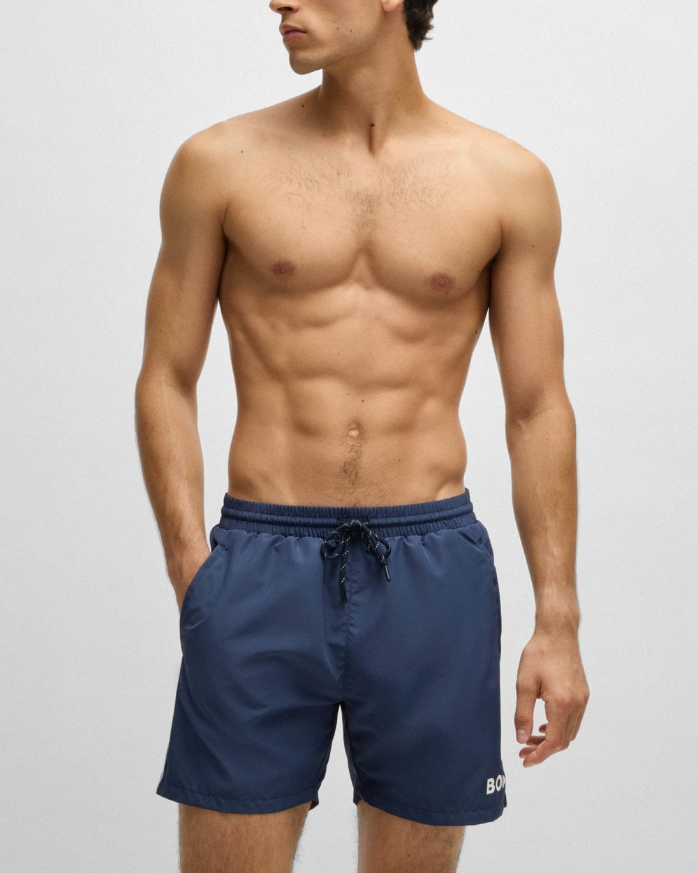 BOSS Orange Starfish Mens Swim Shorts NOS - Navy 413 - CHO - Designer Mens Shorts