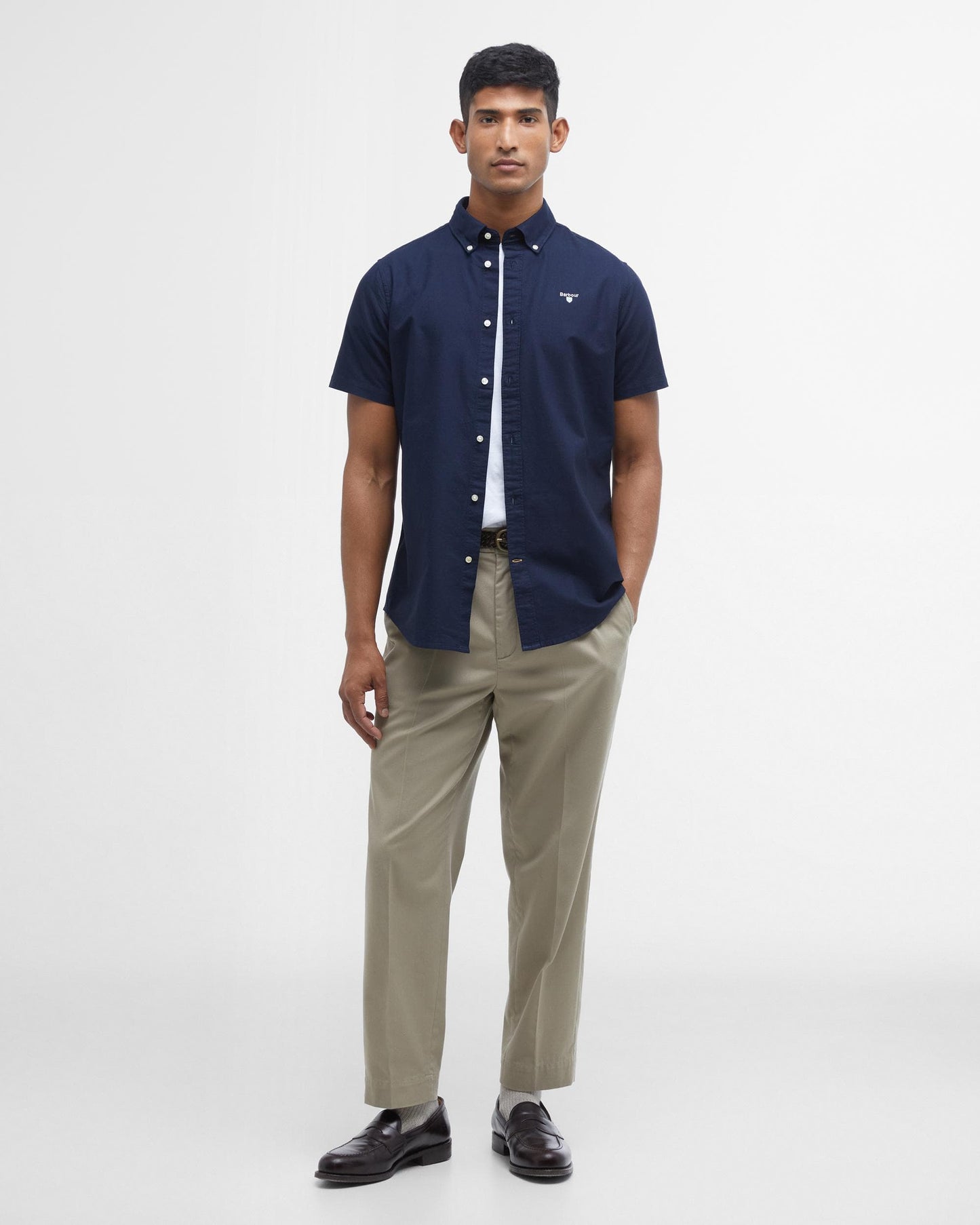 Barbour Oxtown Mens Tailored Shirt - Navy