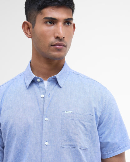 Barbour Nelson Mens Summer Shirt - Blue