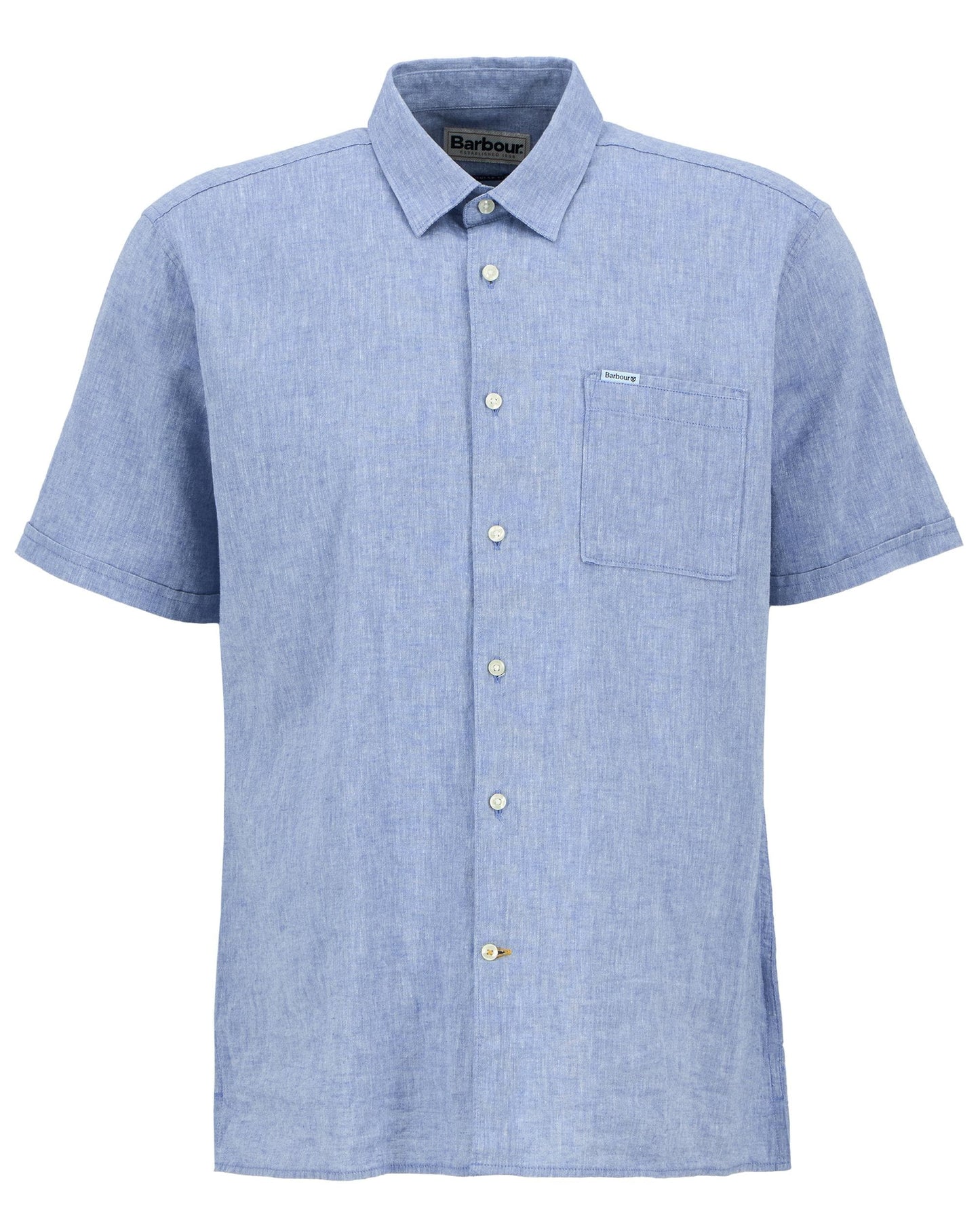 Barbour Nelson Mens Summer Shirt - Blue