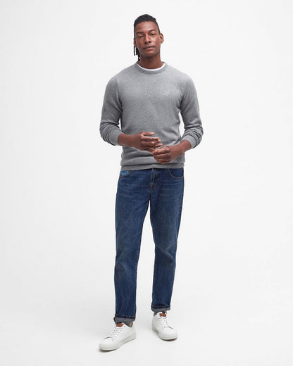 Barbour Pima Cotton Mens Crew Sweatshirt - Grey