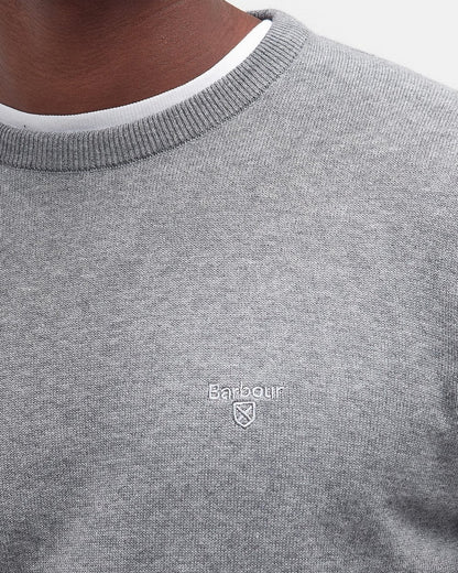 Barbour Pima Cotton Mens Crew Sweatshirt - Grey