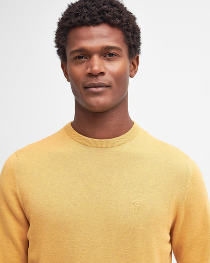 Barbour Pima Cotton Mens Crew Sweatshirt - Honey Gold