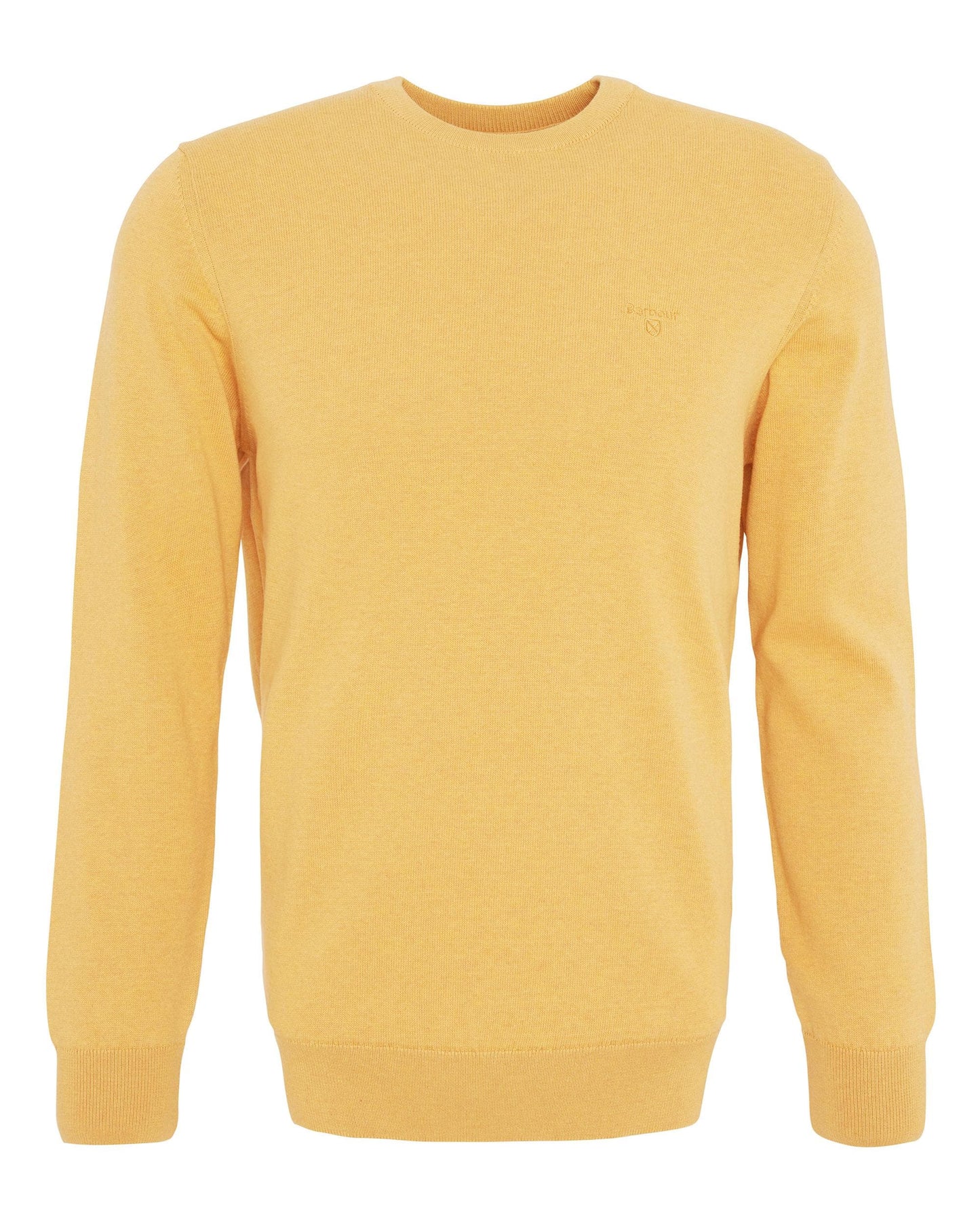 Barbour Pima Cotton Mens Crew Sweatshirt - Honey Gold
